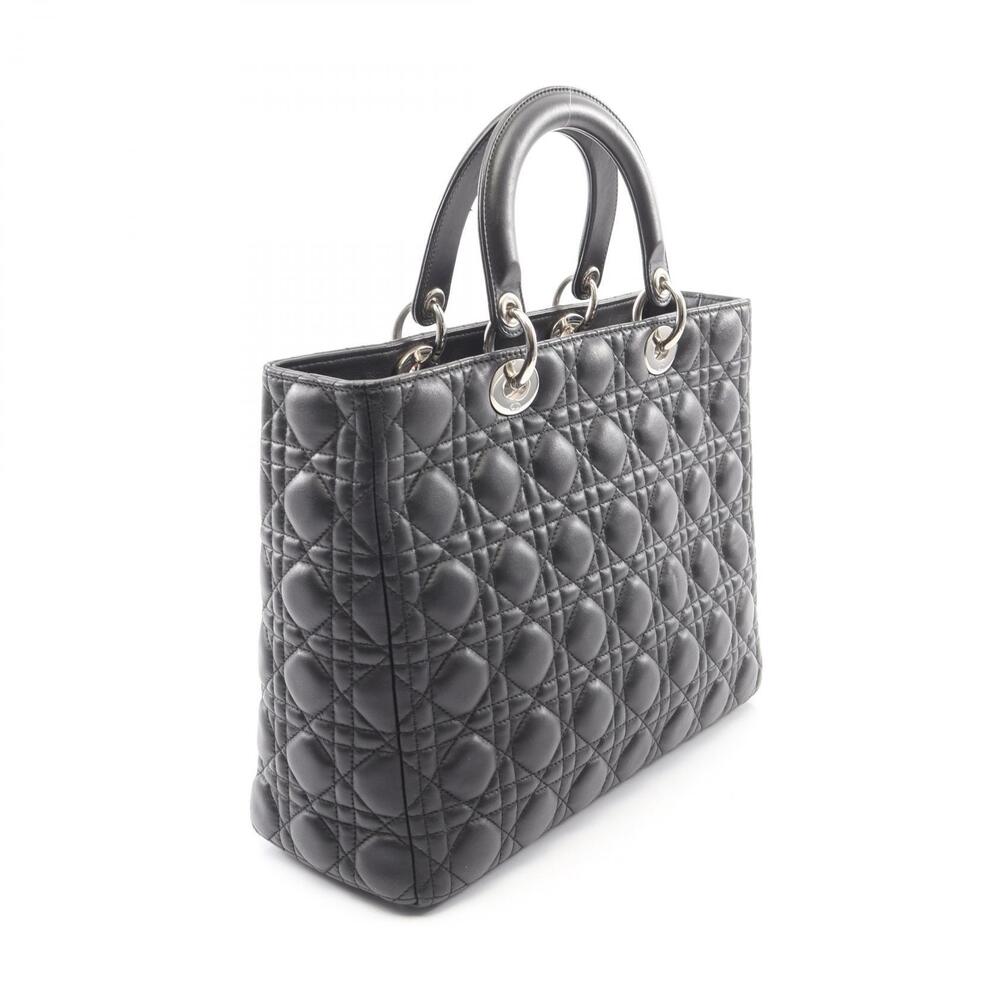 Dior Lady 2WAY Lambskin handbag black